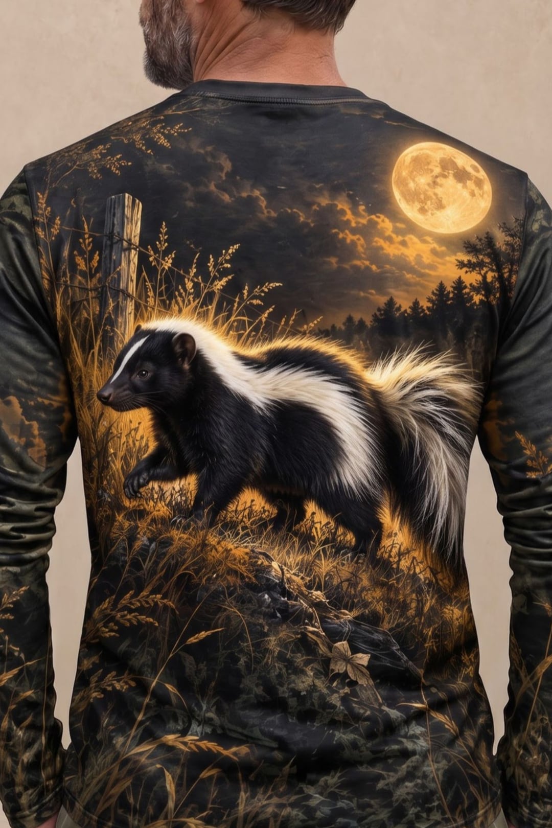 Performance Hunting Long Sleeve - Golden Moon Skunk Prowl - ULS752K image 4