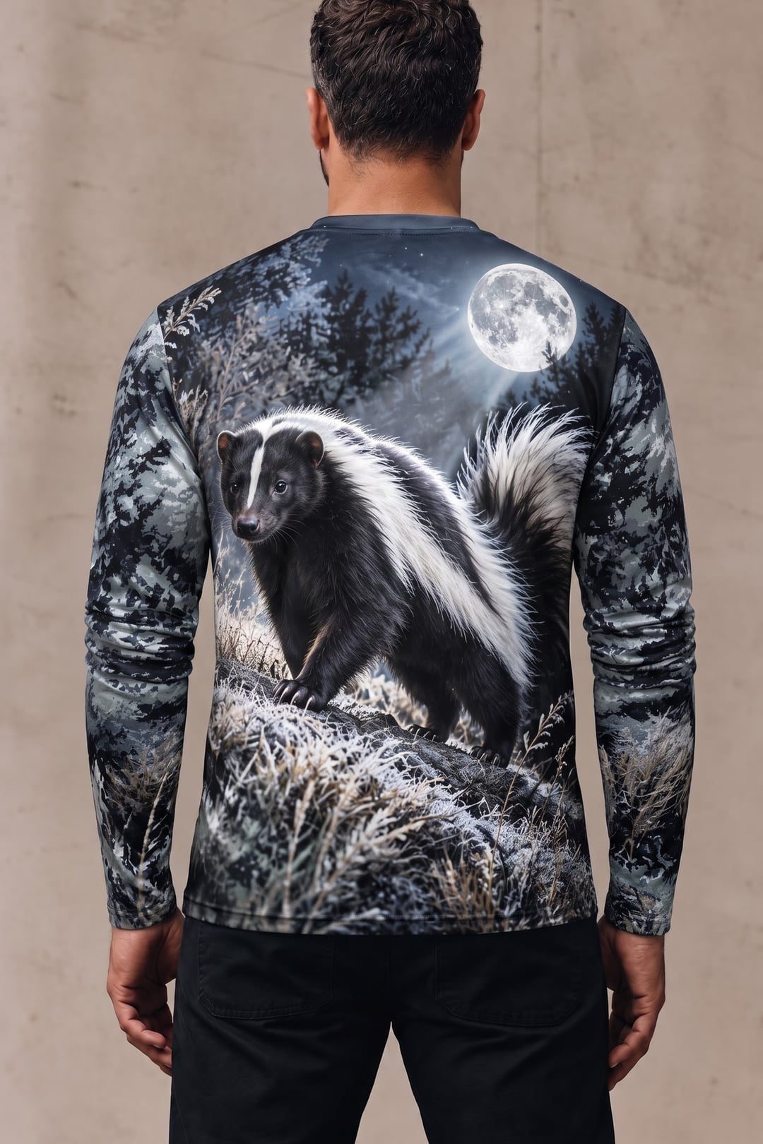 Performance Hunting Long Sleeve - Moonlit Frost Skunk Watch - ULS753K image 2