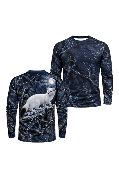 Performance Hunting Long Sleeve - Moonlit Winter Ermine Watch - ULS754K image 1