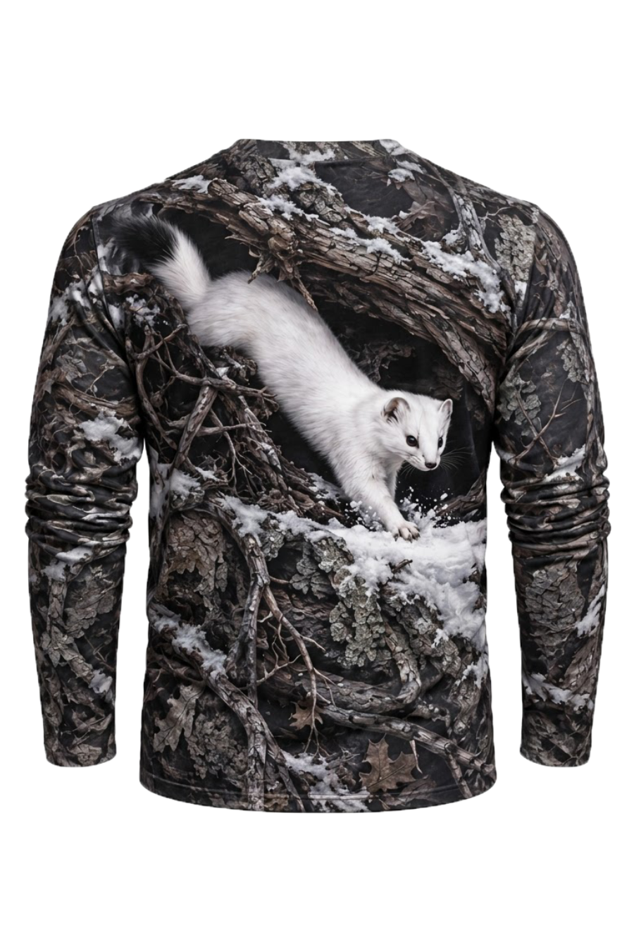 Performance Hunting Long Sleeve - Snowy Timber Ermine Leap - ULS755K image 5