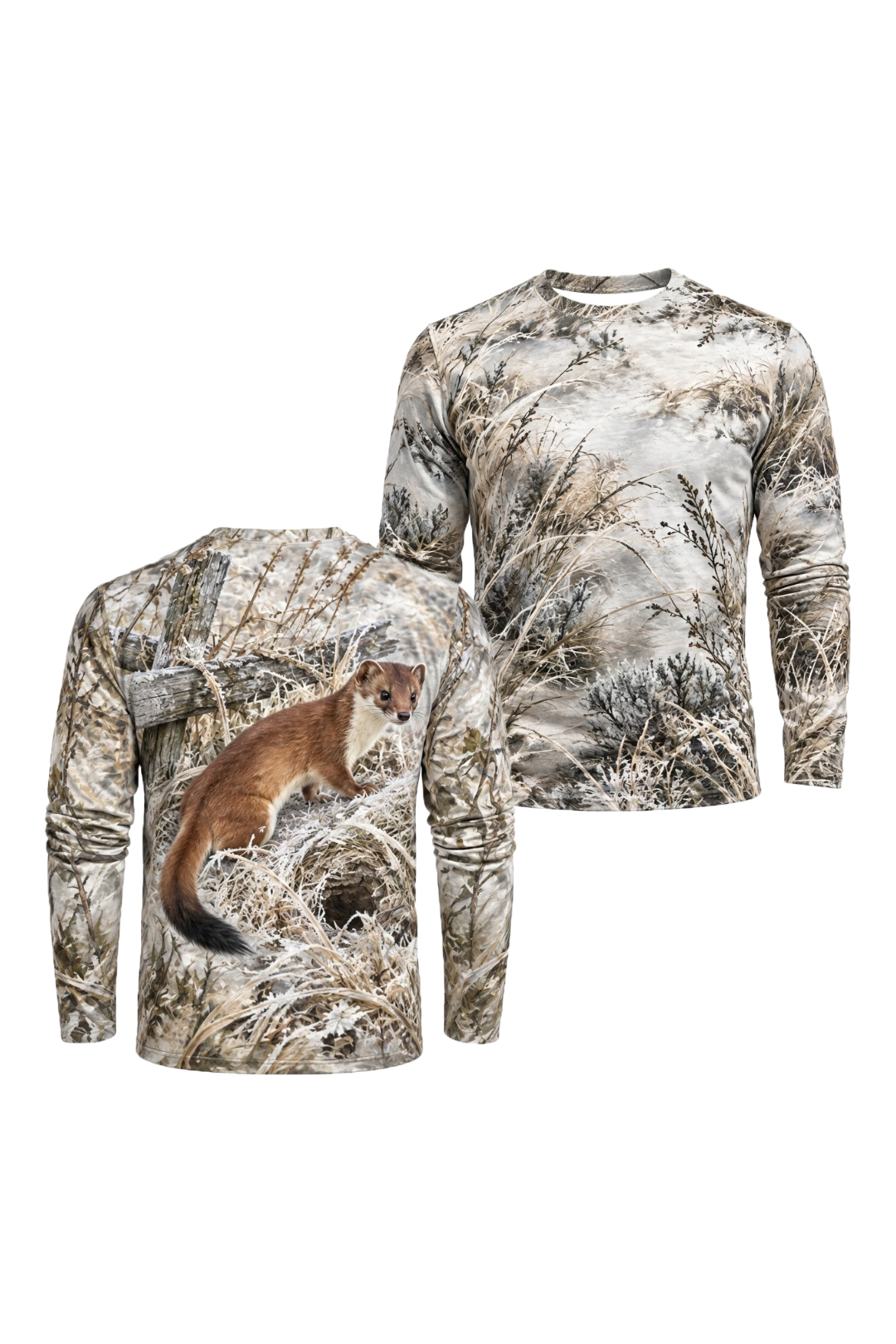 Performance Hunting Long Sleeve - Frosted Fence Weasel Watch - ULS756K image 1