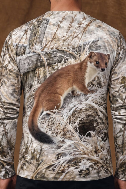 Performance Hunting Long Sleeve - Frosted Fence Weasel Watch - ULS756K image 4