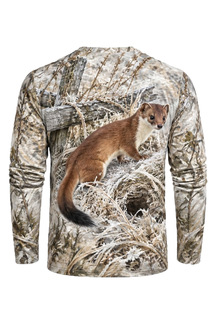 Performance Hunting Long Sleeve - Frosted Fence Weasel Watch - ULS756K image 5