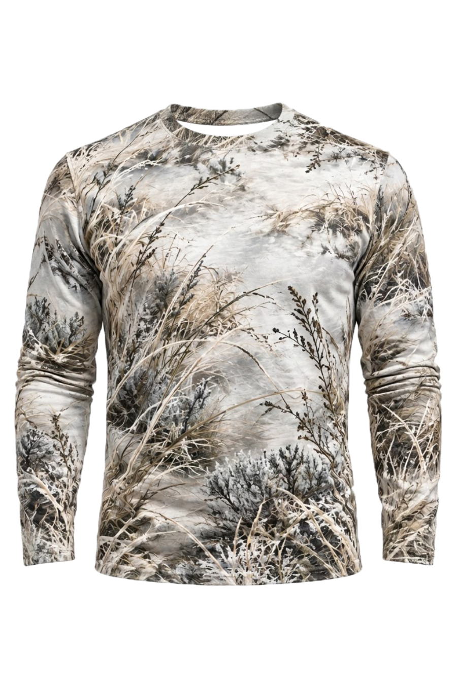 Performance Hunting Long Sleeve - Frosted Fence Weasel Watch - ULS756K image 6