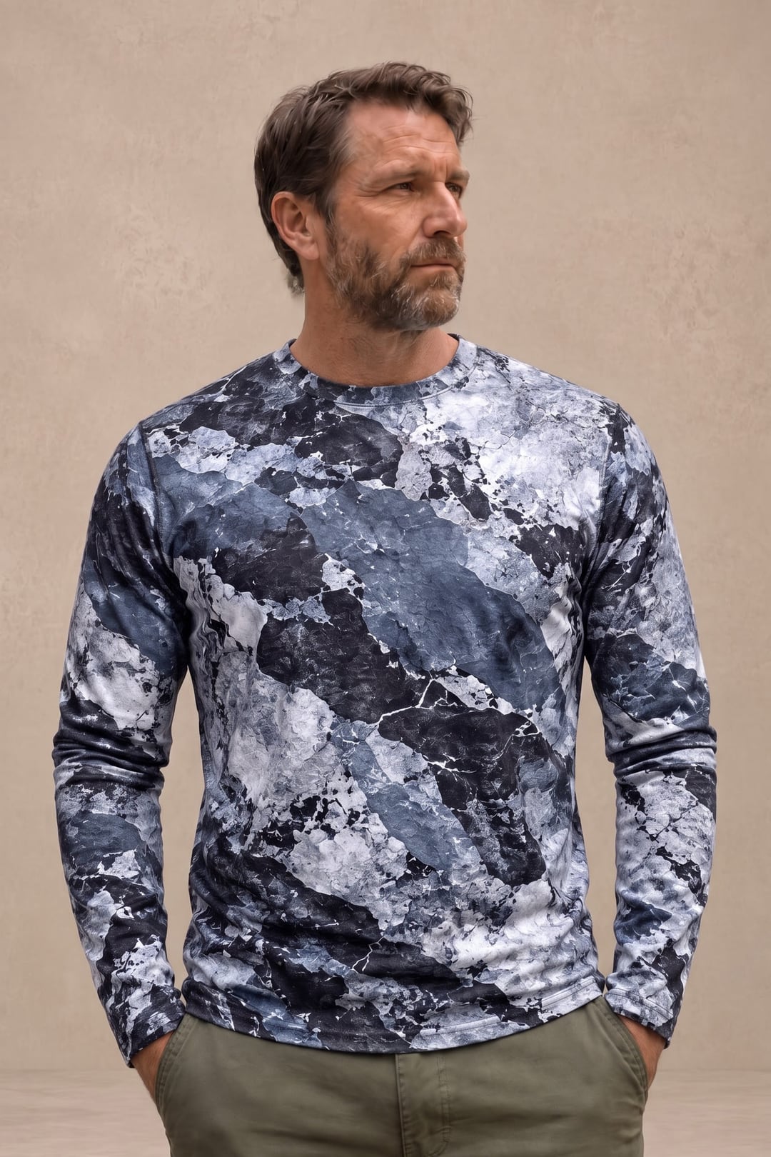 Performance Hunting Long Sleeve - Glacier Ridge Ermine Bound - ULS757K image 3