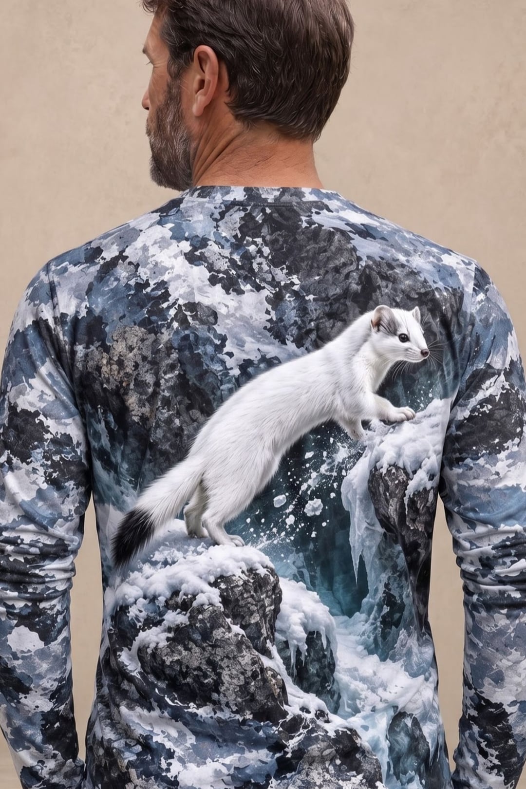 Performance Hunting Long Sleeve - Glacier Ridge Ermine Bound - ULS757K image 4