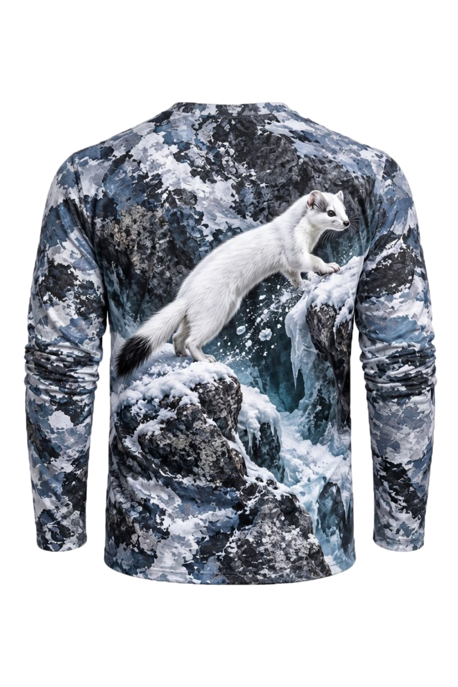 Performance Hunting Long Sleeve - Glacier Ridge Ermine Bound - ULS757K image 5