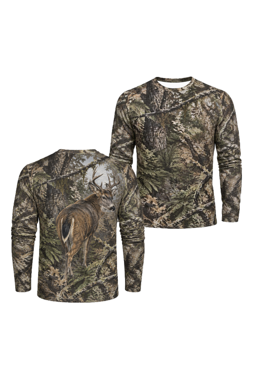 Performance Hunting Long Sleeve - Timber Ridge Blacktail Glance - ULS760K image 1