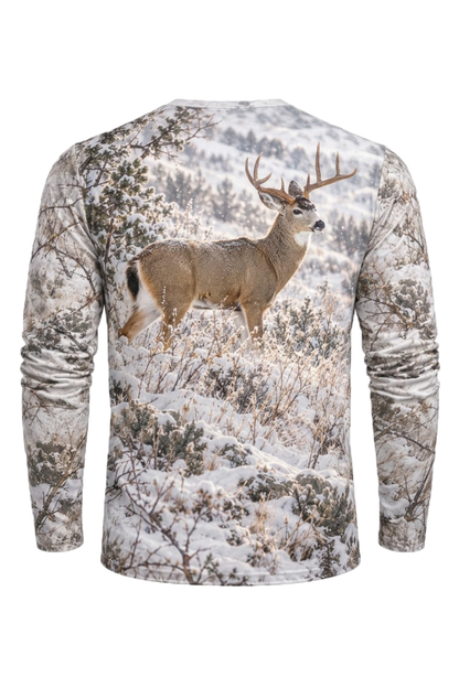 Performance Hunting Long Sleeve - Snowy Ridge Blacktail Stand - ULS761K image 5