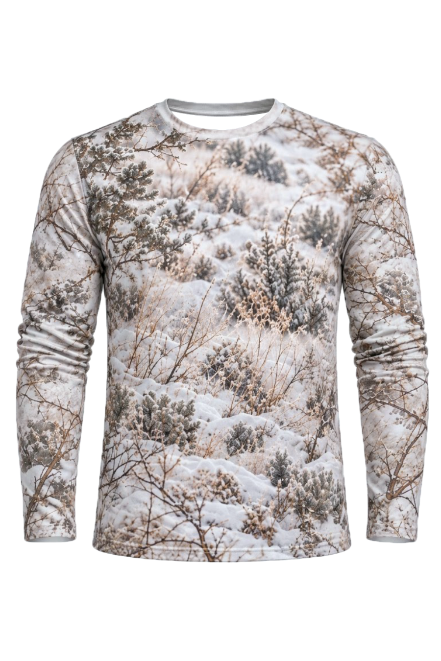 Performance Hunting Long Sleeve - Snowy Ridge Blacktail Stand - ULS761K image 6