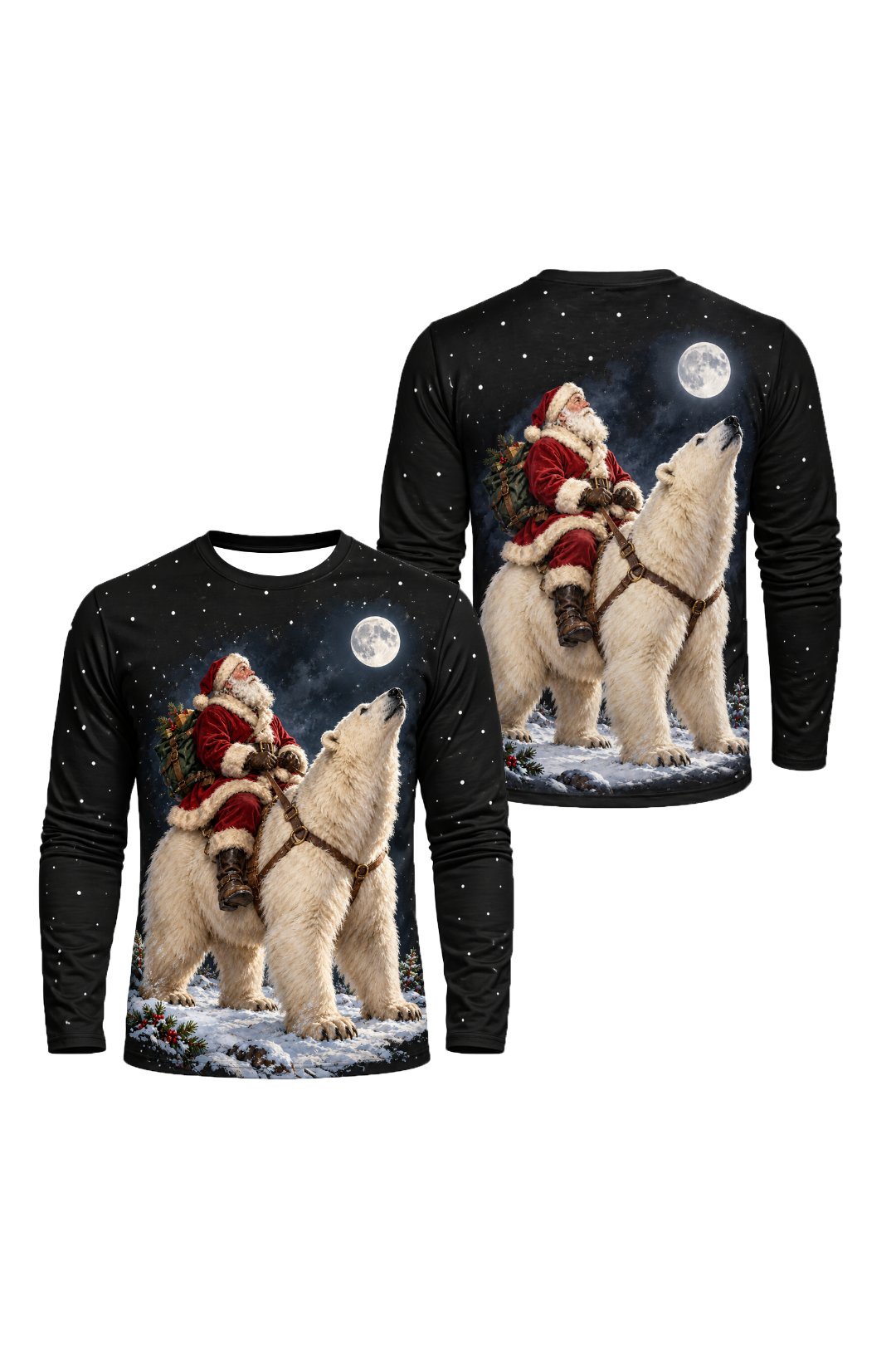 Performance Hunting Long Sleeve - Yuletide Polar Bear Ride - ULS780K image 125