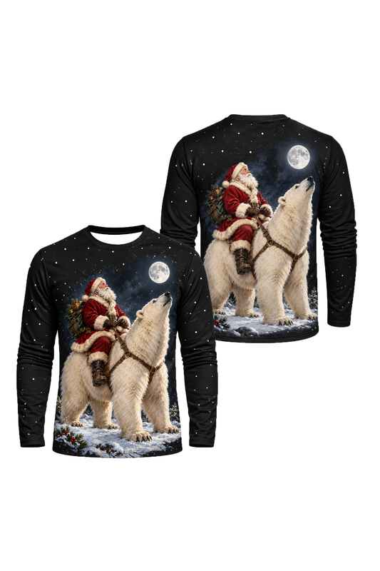 Performance Hunting Long Sleeve - Yuletide Polar Bear Ride - ULS780K image 125