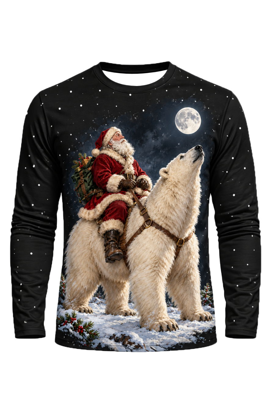 Performance Hunting Long Sleeve - Yuletide Polar Bear Ride - ULS780K image 127