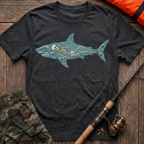 Eternal Ocean Spirit Shark T-Shirt - Dark Heather