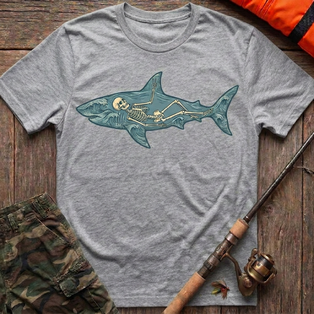 Eternal Ocean Spirit Shark T-Shirt - Sport Grey