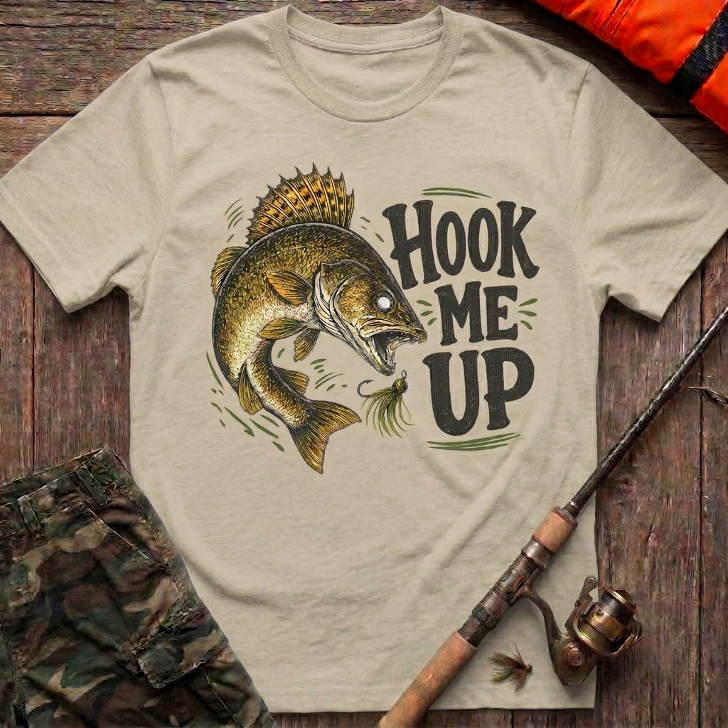 Misty Waters Hook Up T-Shirt - Sand