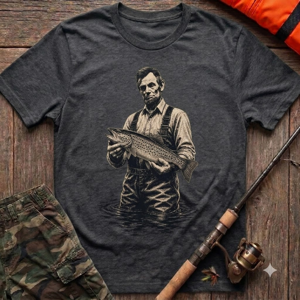 Noble River Brown Trout T-Shirt - Dark Heather