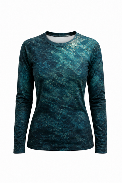 Women’s Fishing Long Sleeve - xxx - AOW02 mockup artwork side
