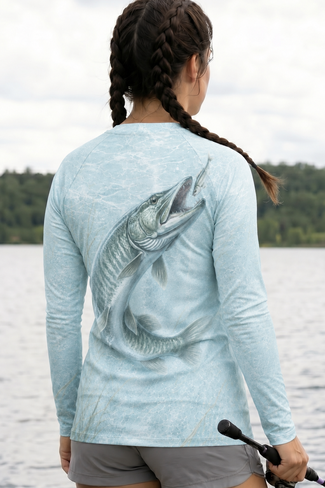 Women’s Fishing Long Sleeve - xxx - AOW13 lifestyle artwork side