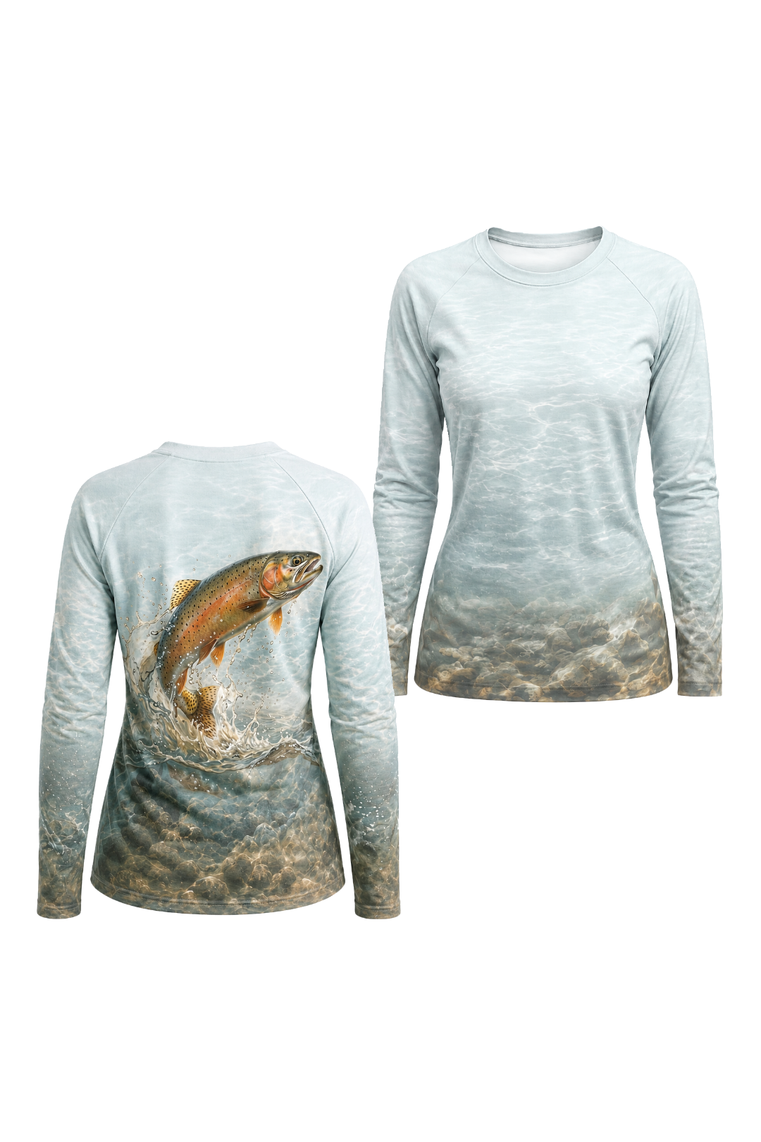 Women’s Fishing Long Sleeve - xxx - AOW16 two shirts front artwork