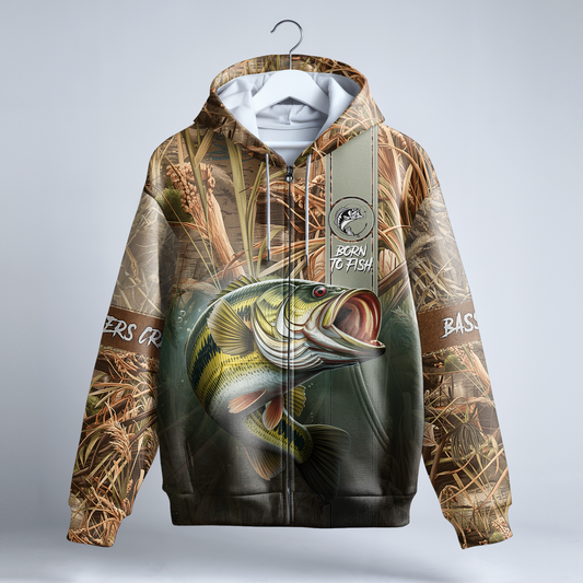 Bass Assassin Personalized Zip Hoodie