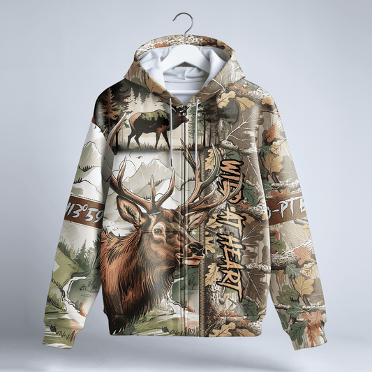 Trophy Elk Hunter Personalized Hoodie