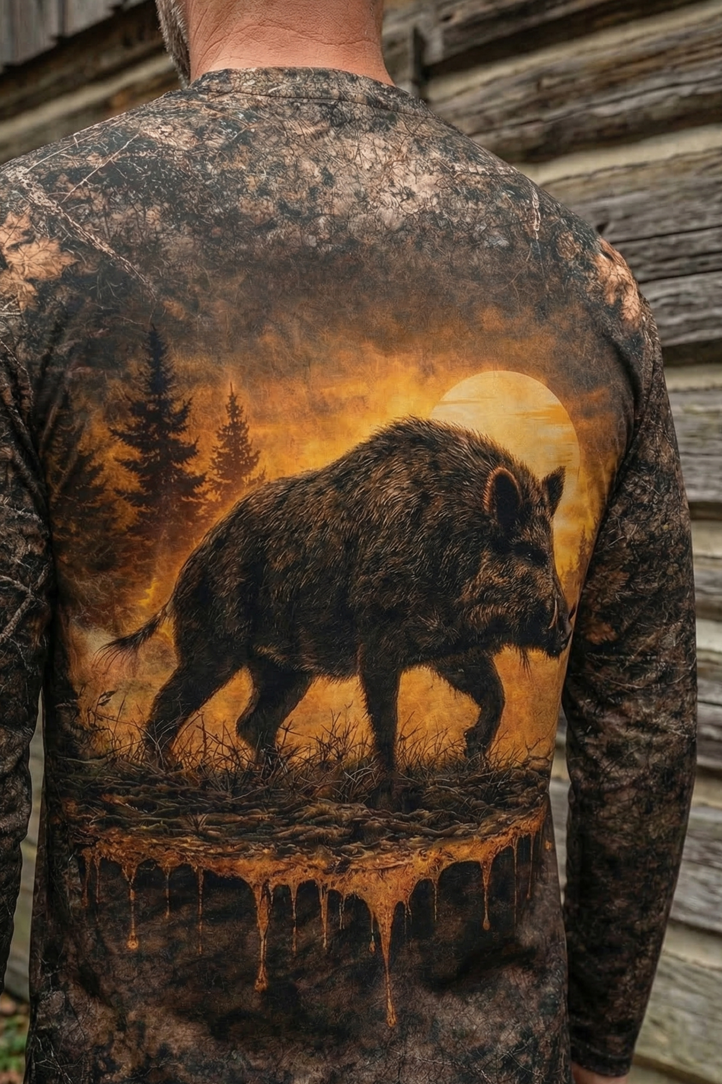 Performance Hunting Long Sleeve - Swamp Boar Dusk - SD1M