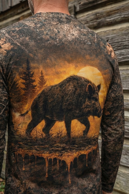 Performance Hunting Long Sleeve - Swamp Boar Dusk - SD1M